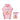 Badeponcho mit Namen Mädchen Eule rosa