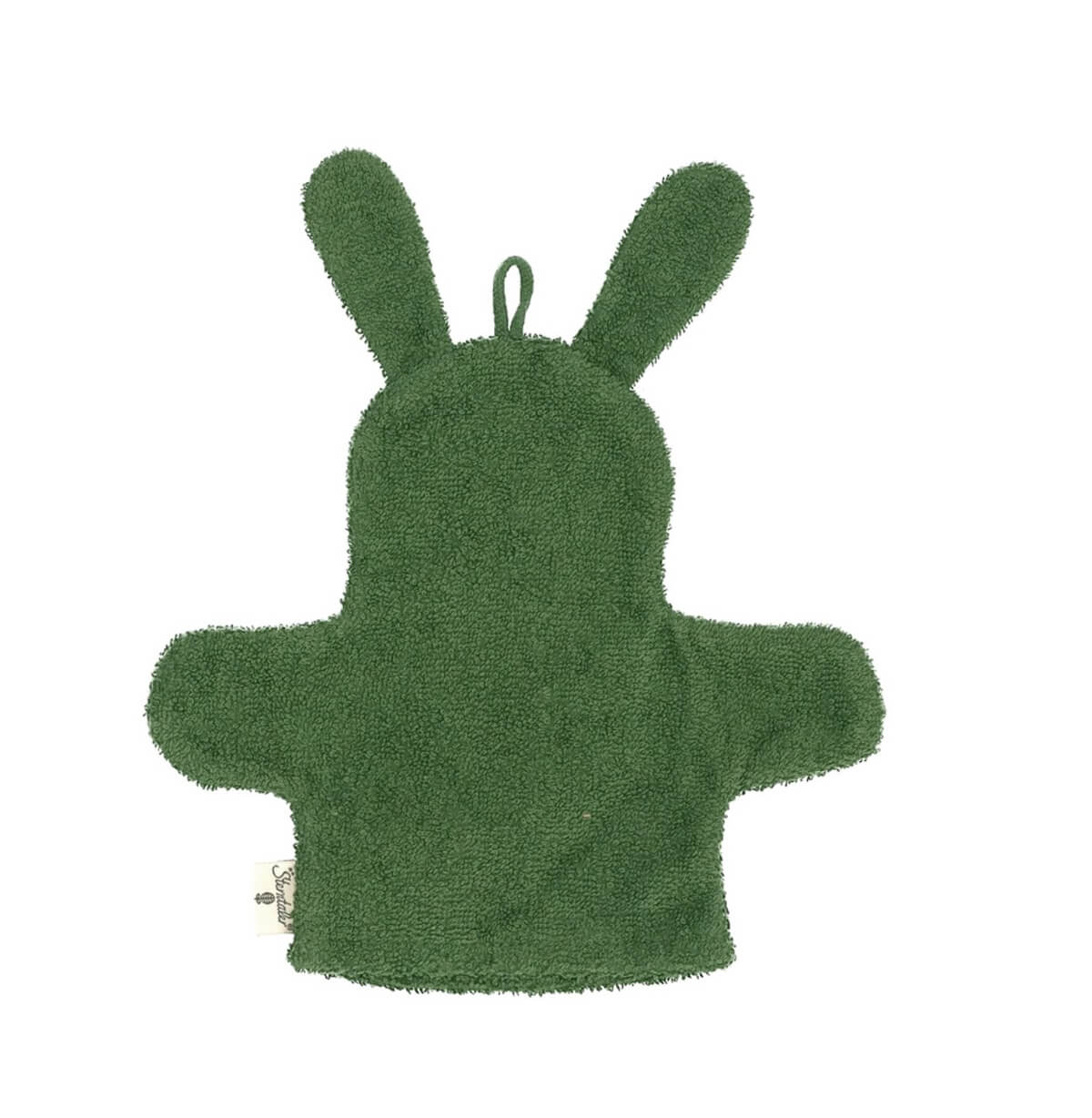 Sterntaler BIO Baumwolle Waschlappen personalisiert | Kinni Hase laub