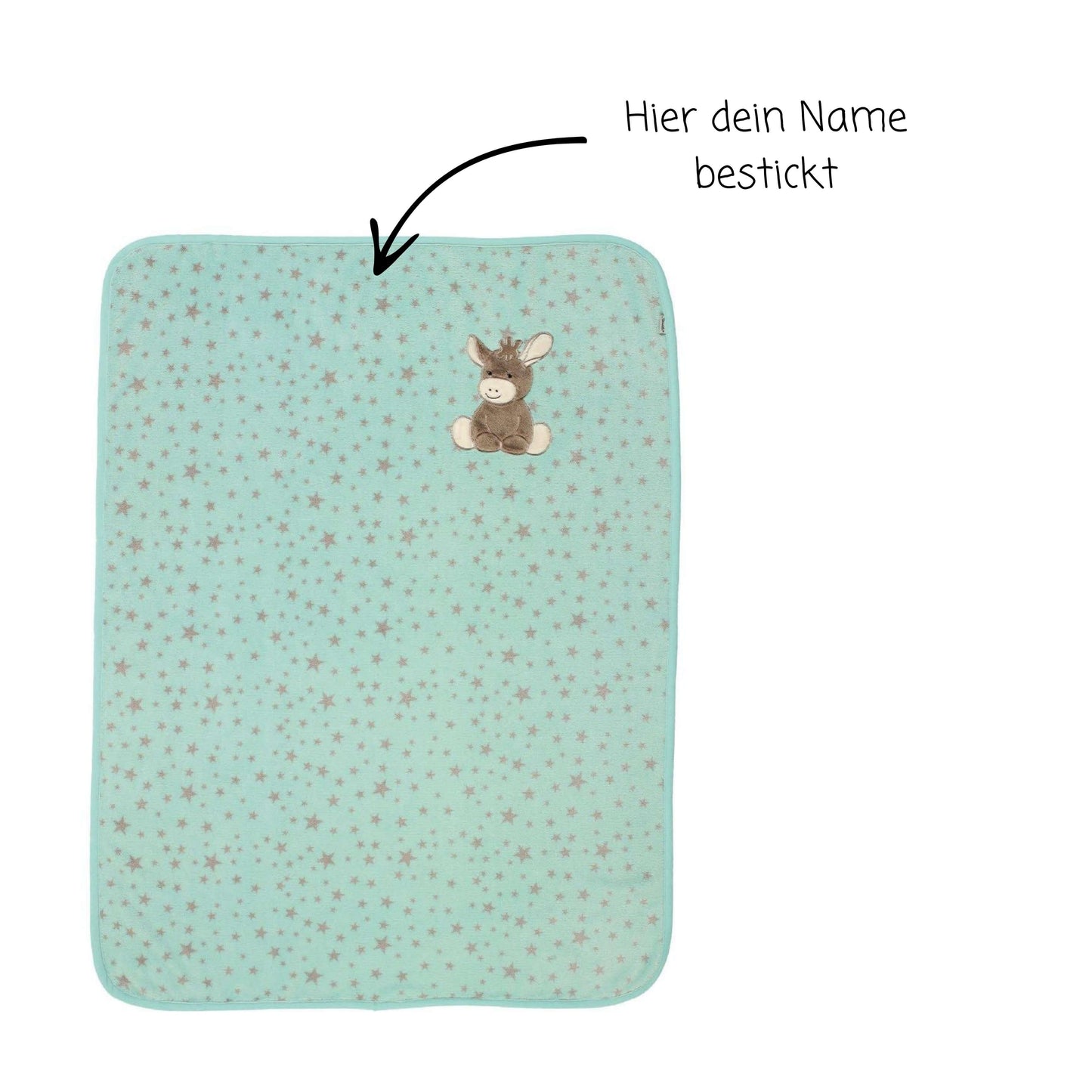 Baby Decke personalisiert pink Decke aus mit Fleece weichem – Name Dein Lätzchen | 