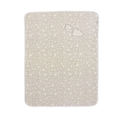 Sterntaler Kuschel Decke personalisiert mit Name | 100 x 75 cm | Baby Stanley Wolke Plüsch