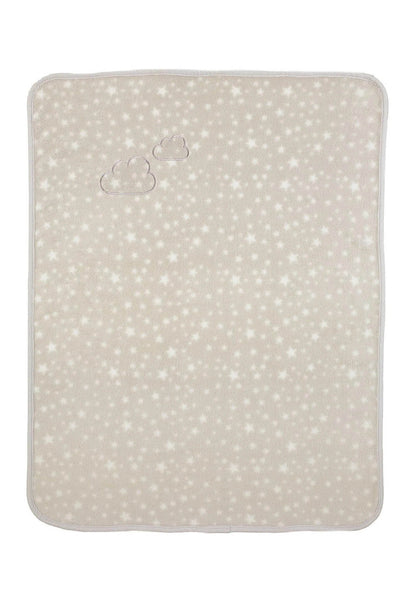 Sterntaler Kuschel Decke personalisiert mit Name | 100 x 75 cm | Baby Stanley Wolke Plüsch