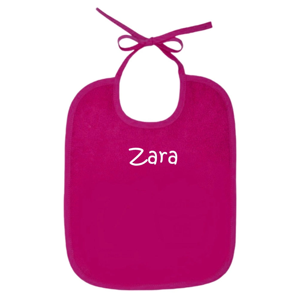 Lätzchen bestickt mit Name | Basic pink
