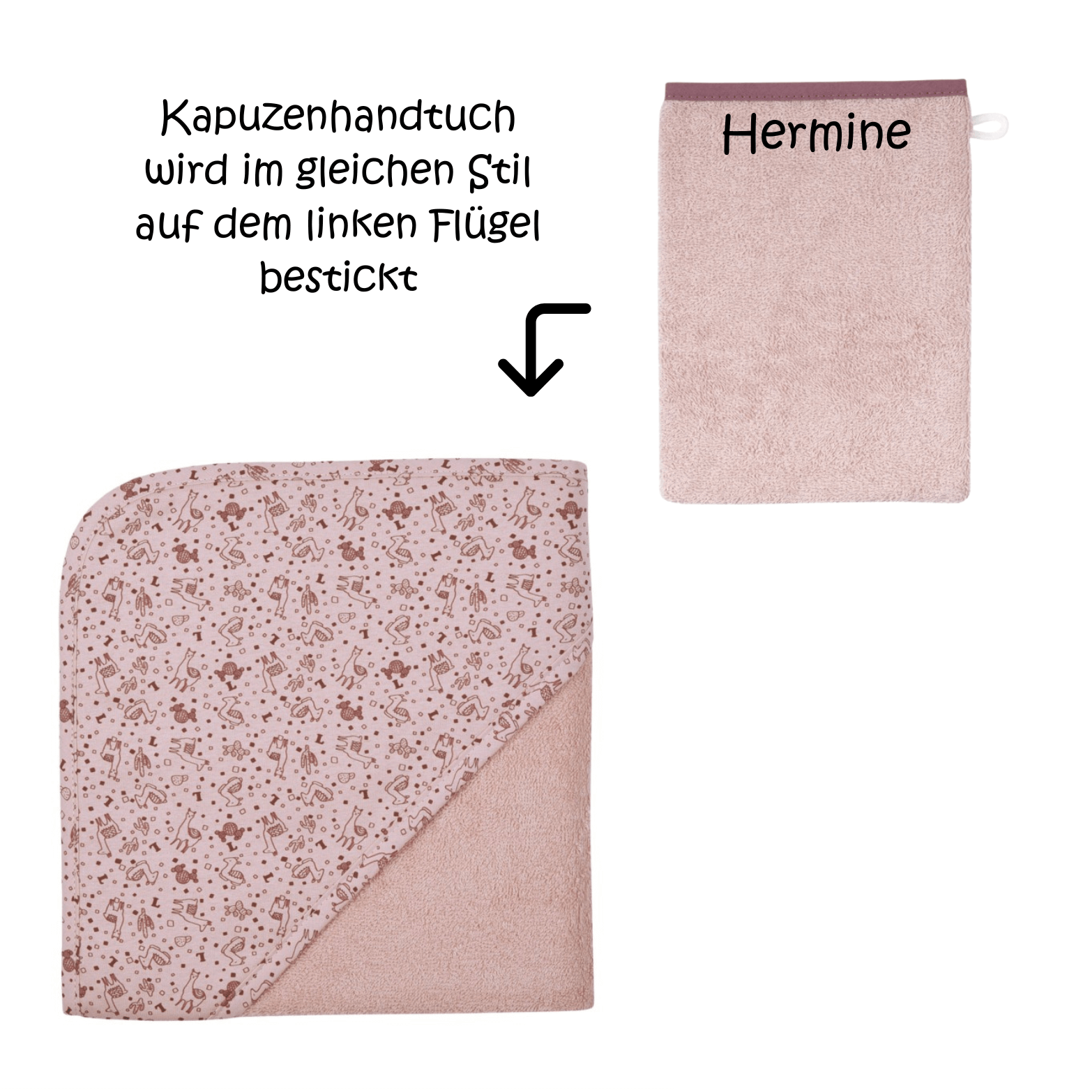 kapuzentuch set für babys