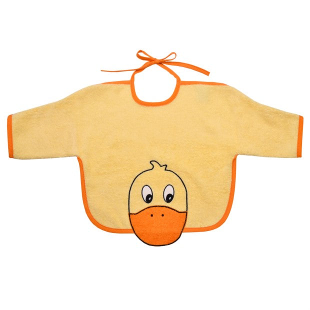 Ente Langarm Lätzchen mit Name