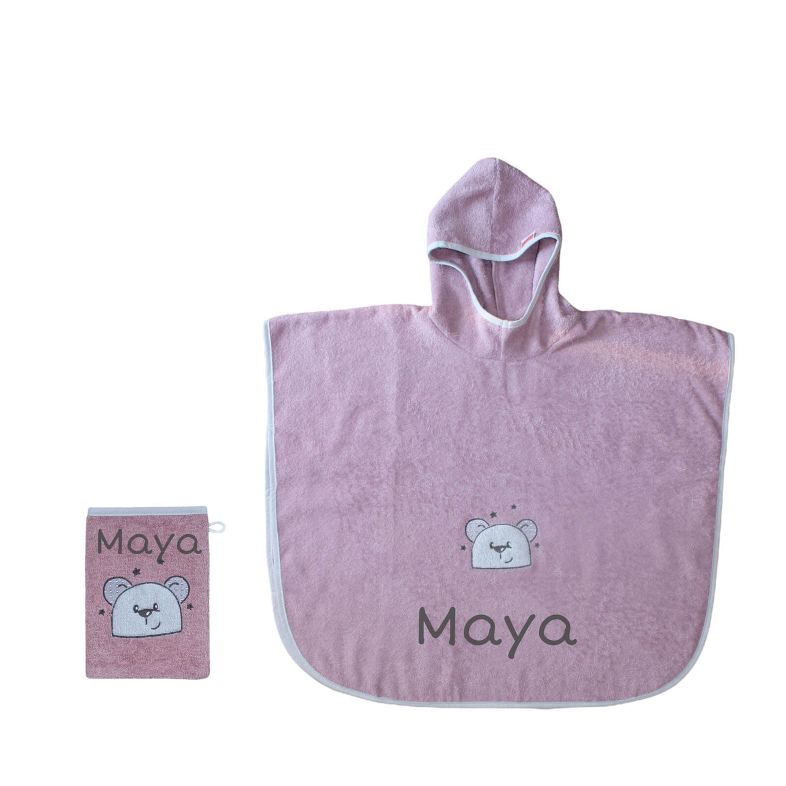 babyhandtuch mit kapuze bestickt