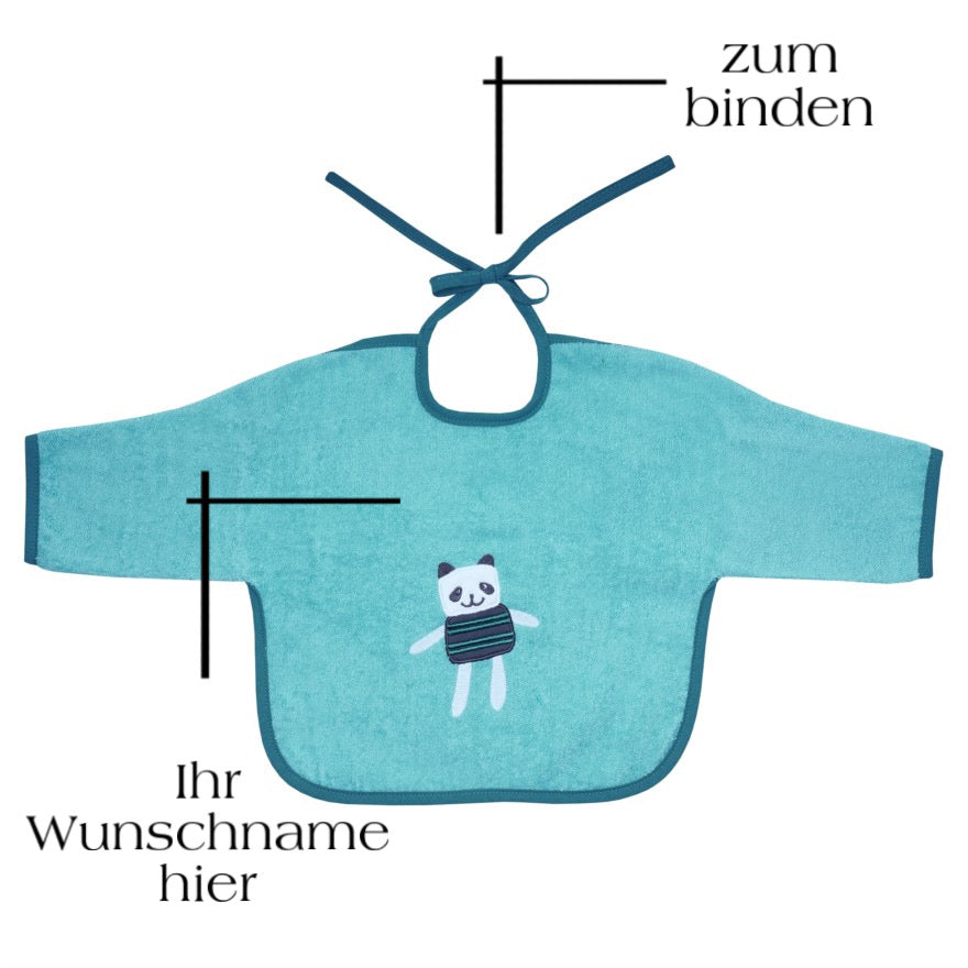 spezielle Babygeschenke Latz mit Name Bär meer
