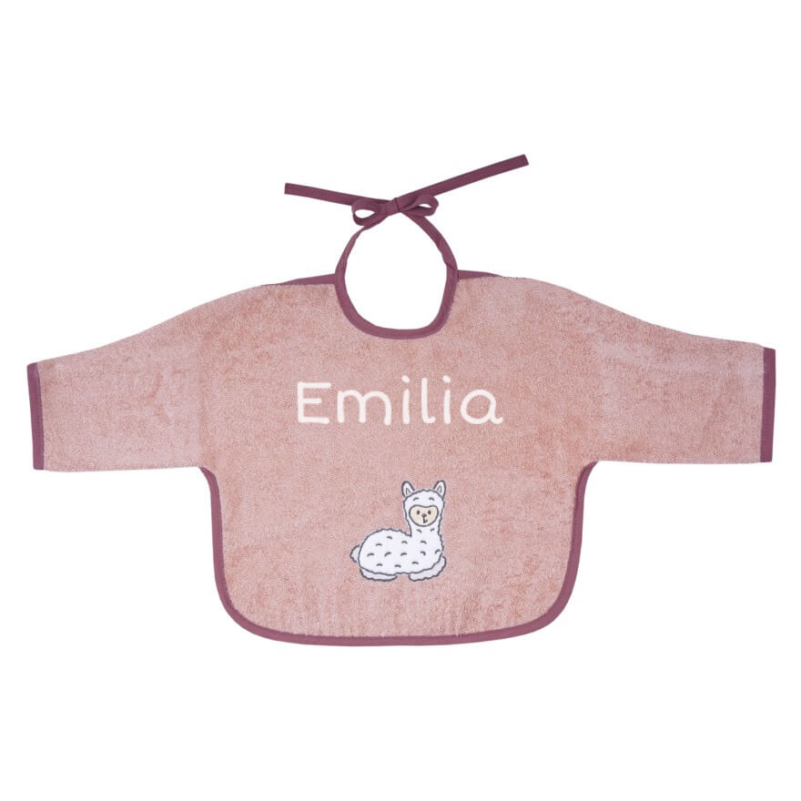 Ärmellätzchen kaufen Lama rosa mit Name personalisieren