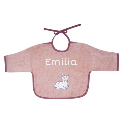 Ärmellätzchen kaufen Lama rosa mit Name personalisieren