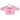 Geschenk auf Geburt Teddy rosa streifen Lätzchen und Namen