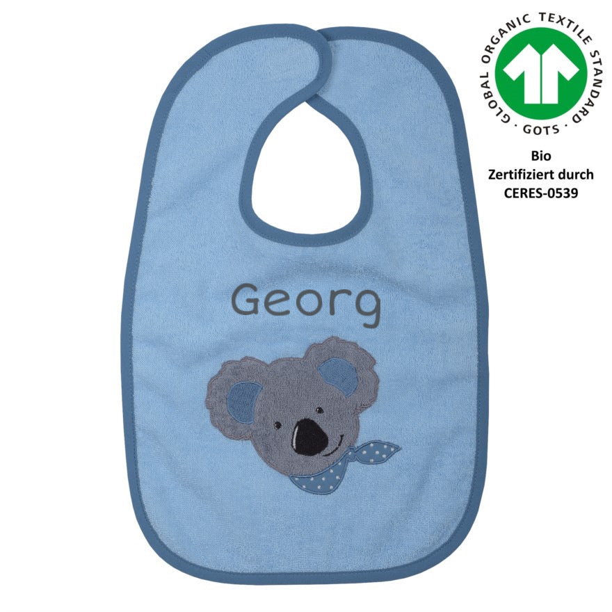 Ideale Geschenke zur Geburt Koala blau mit Name