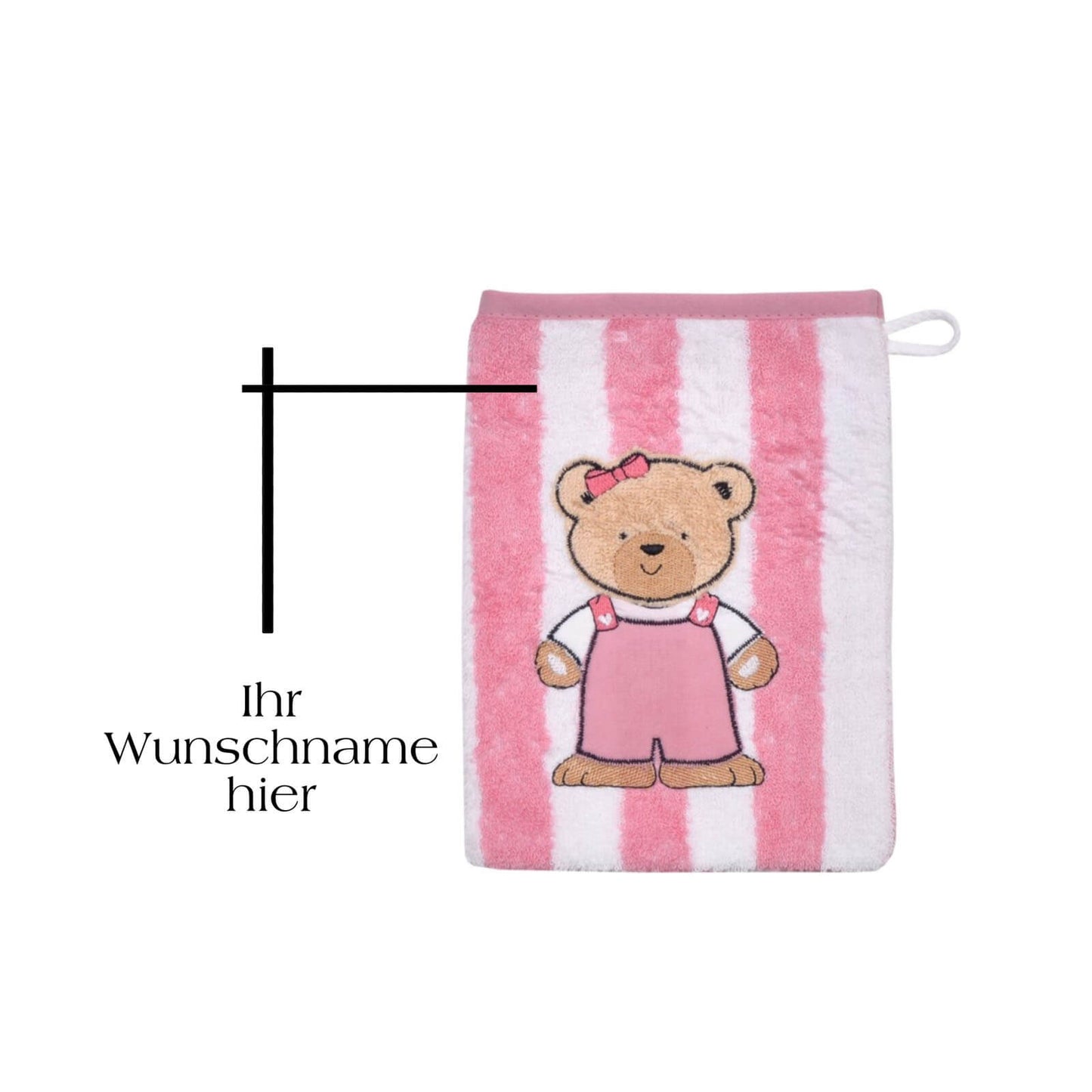 waschlappen für mädchen personalisiert