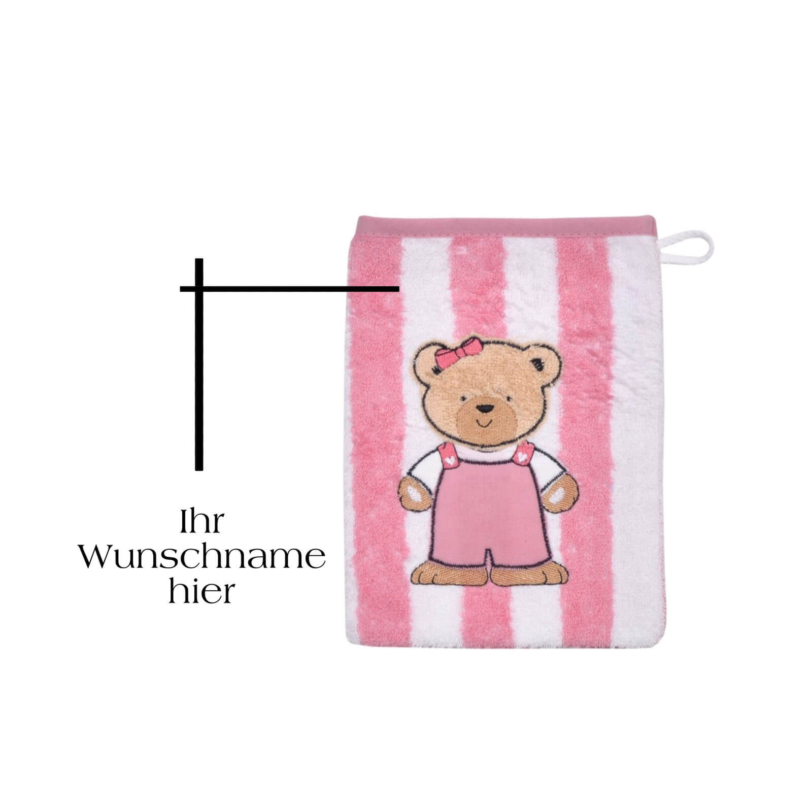 waschlappen für mädchen personalisiert