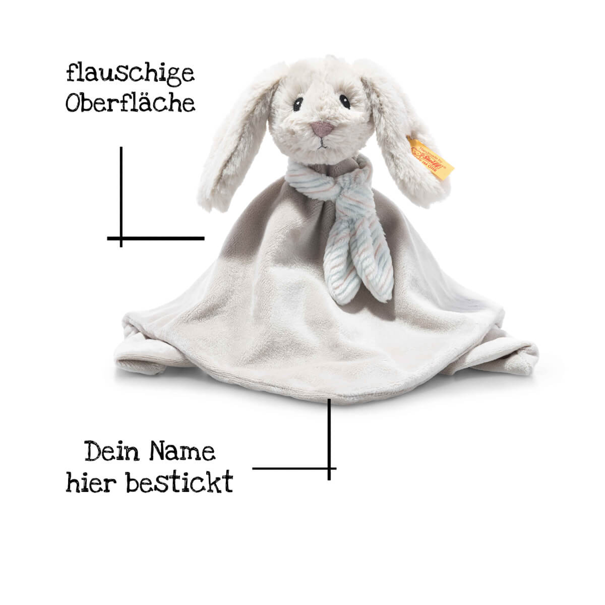 kuscheltuch mit namen