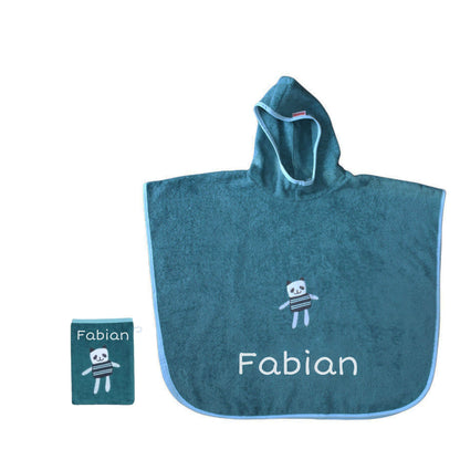 Bär meer Badeponcho personalisiert