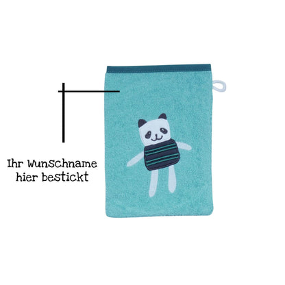 kapuzenhandtuch mit waschlappen
