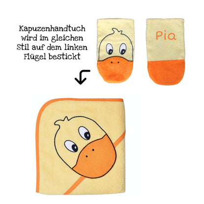 Badetuch Baby mit Namen