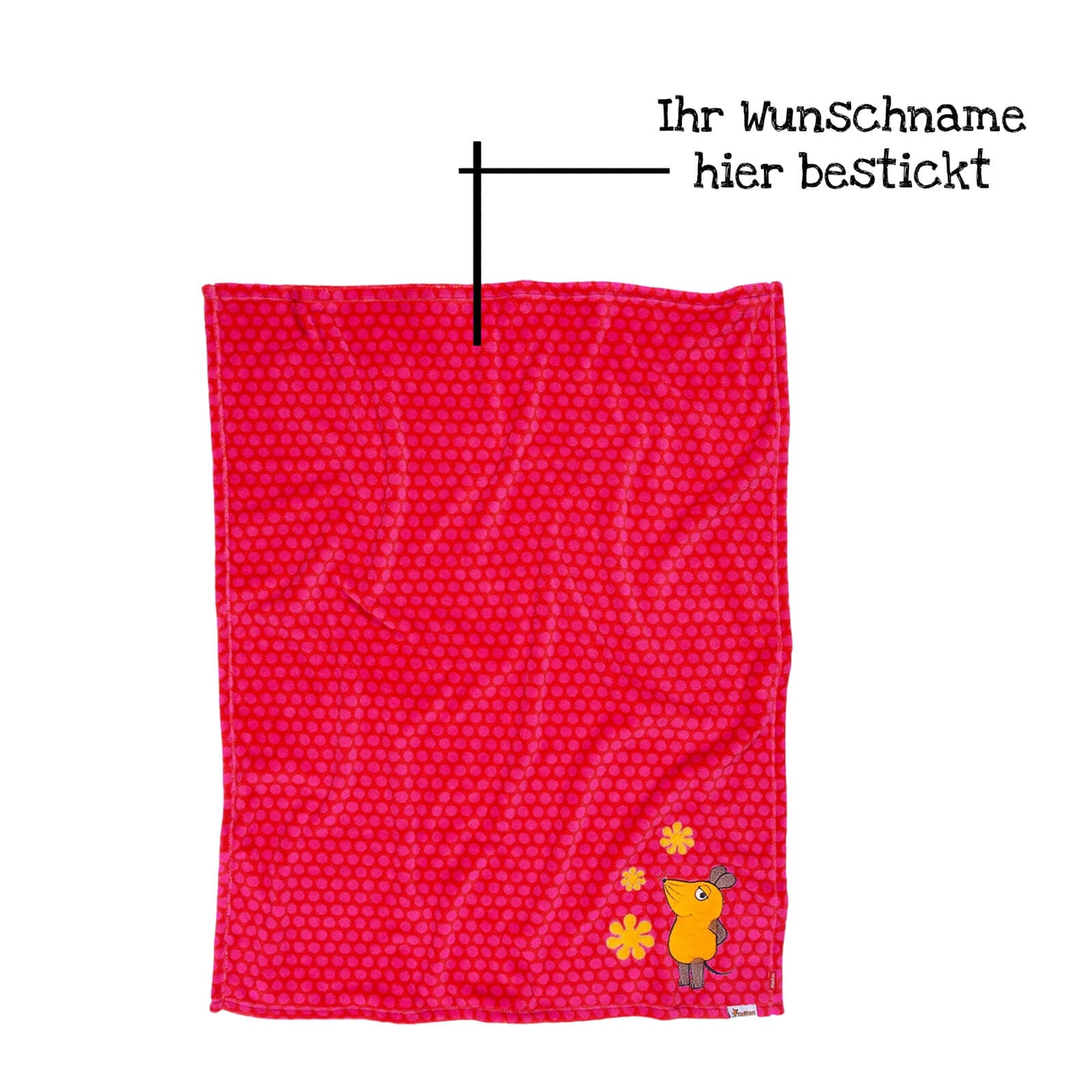 rote Kuscheldecke für Babys
