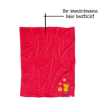 rote Kuscheldecke für Babys