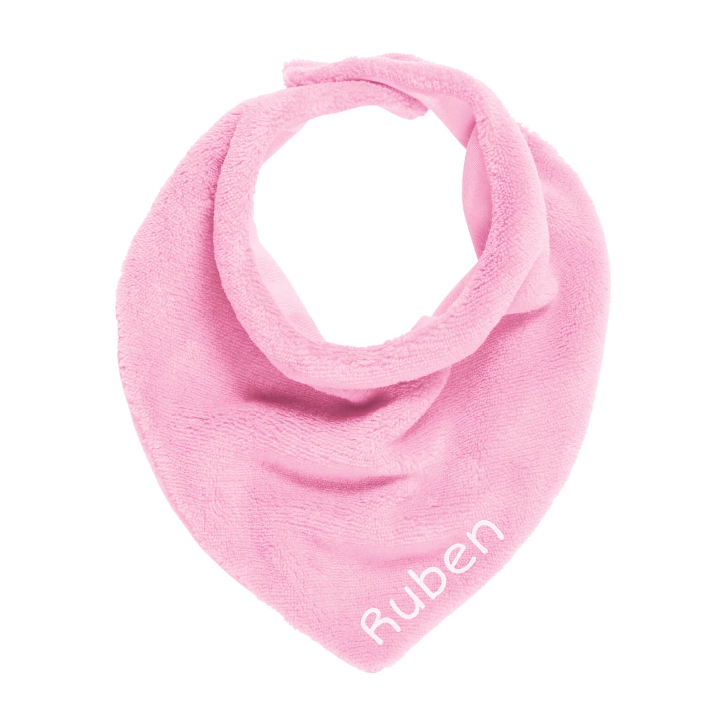 Kinder Dreiecktuch rosa mit Namen