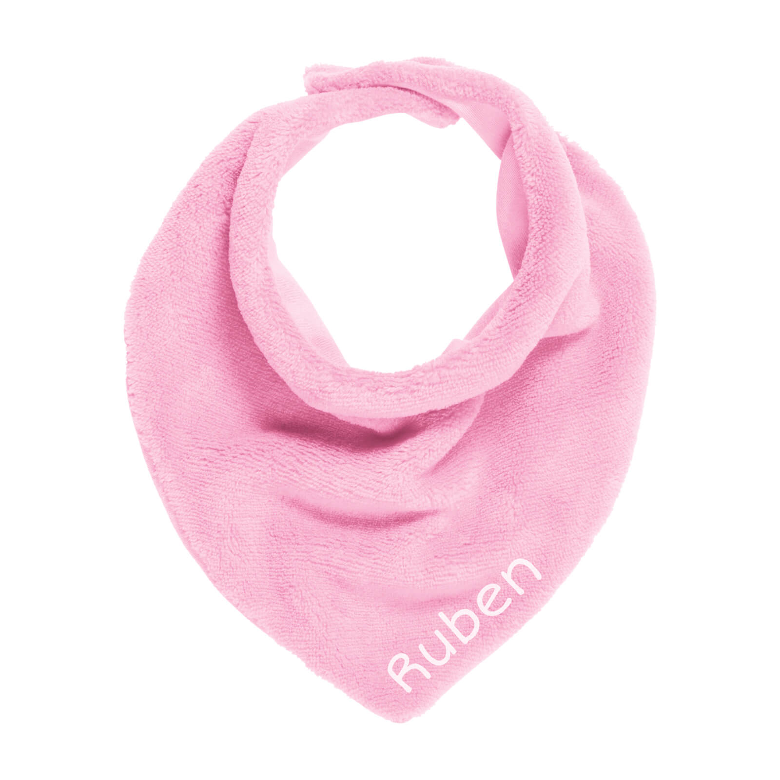 Kinder Dreiecktuch rosa mit Namen