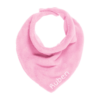 Kinder Dreiecktuch rosa mit Namen