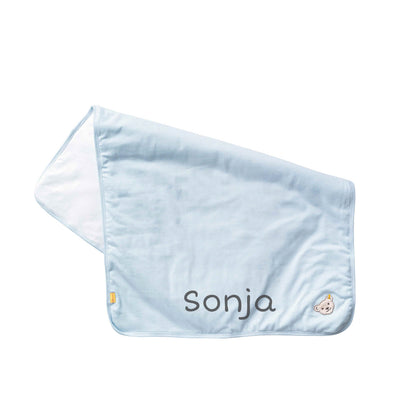 Steiff Decke Baby hellblau mit Name