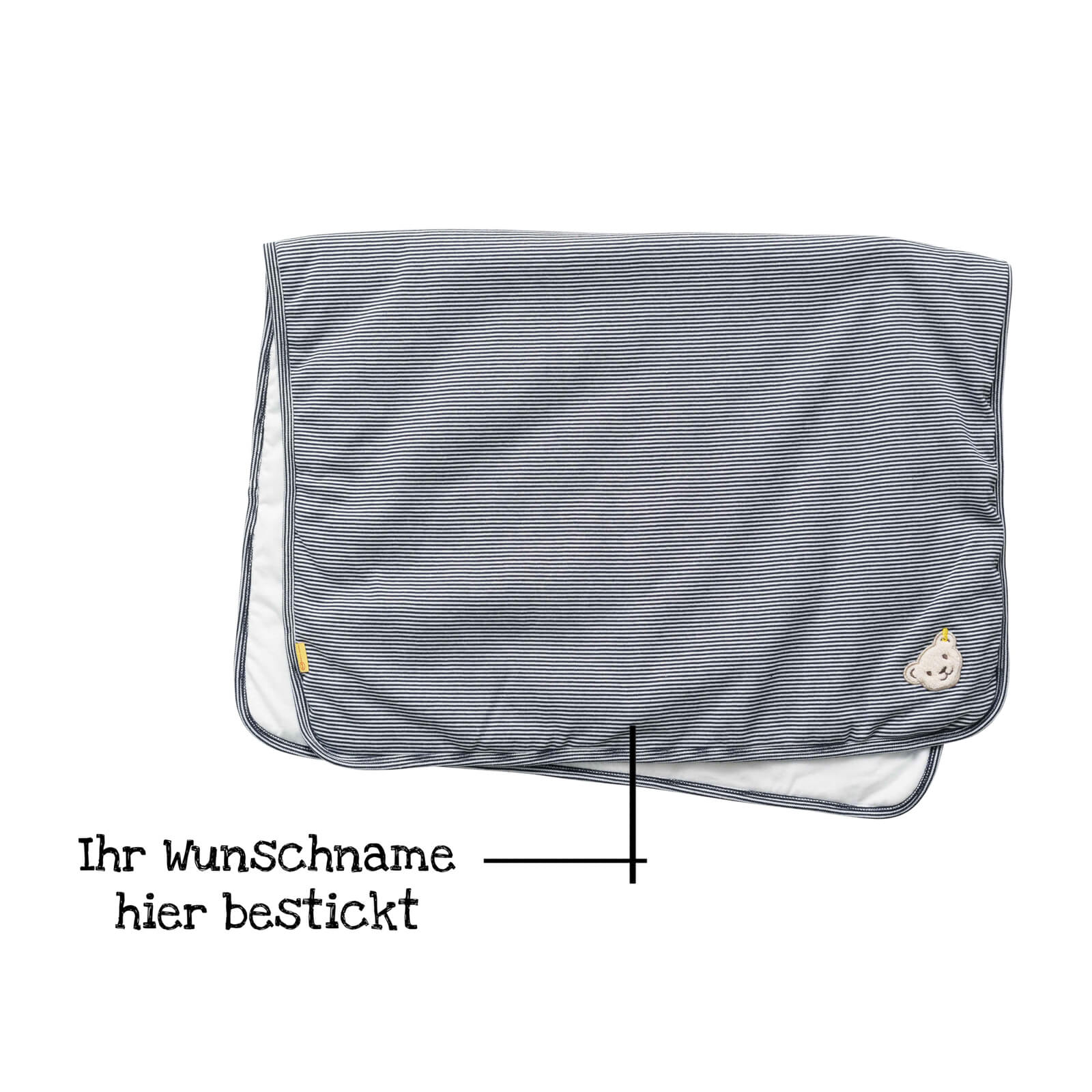 Steiff Babydecke navy