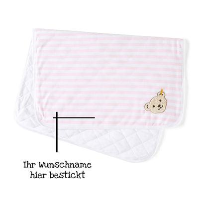babydecke steiff bestickt