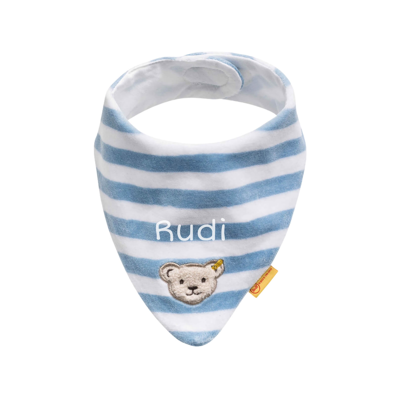 Steiff Halstuch Name blaue Streifen 