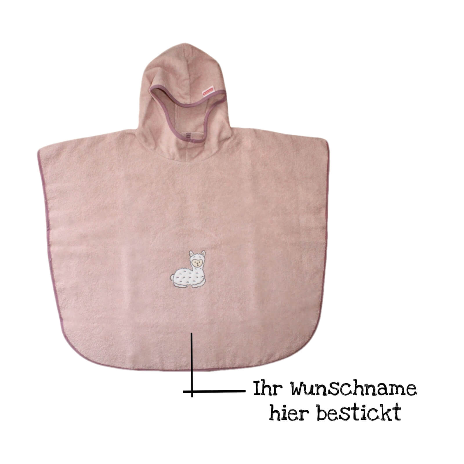 rotes kapuzenhandtuch