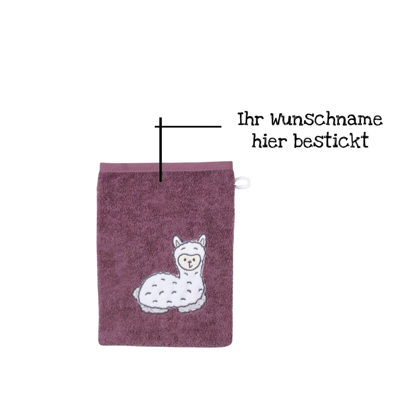 Waschhandschuh lila