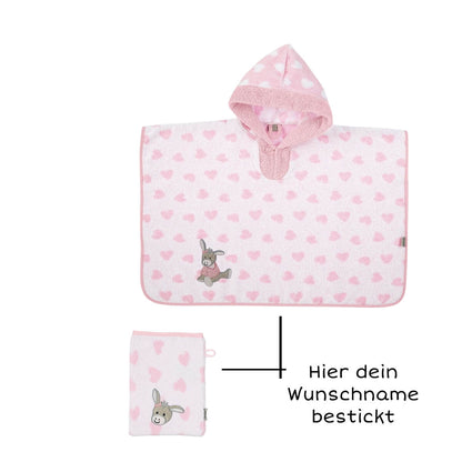 kapuzenbadetuch bestickt