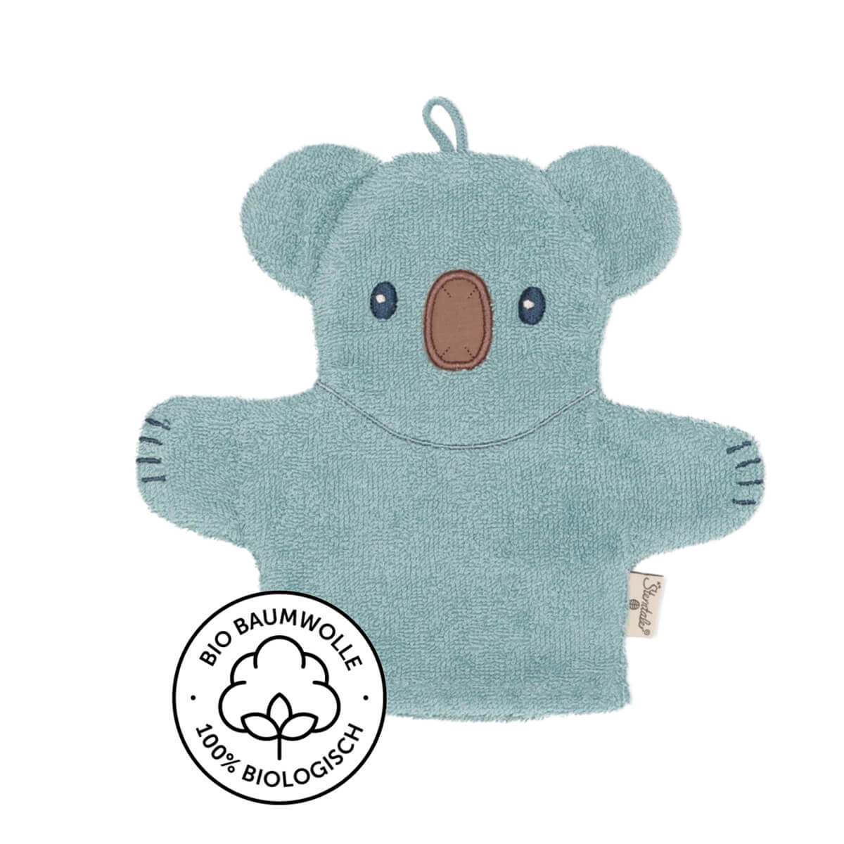 Sterntaler BIO Cotton Waschlappen mit Namen | Kalla Koala mint