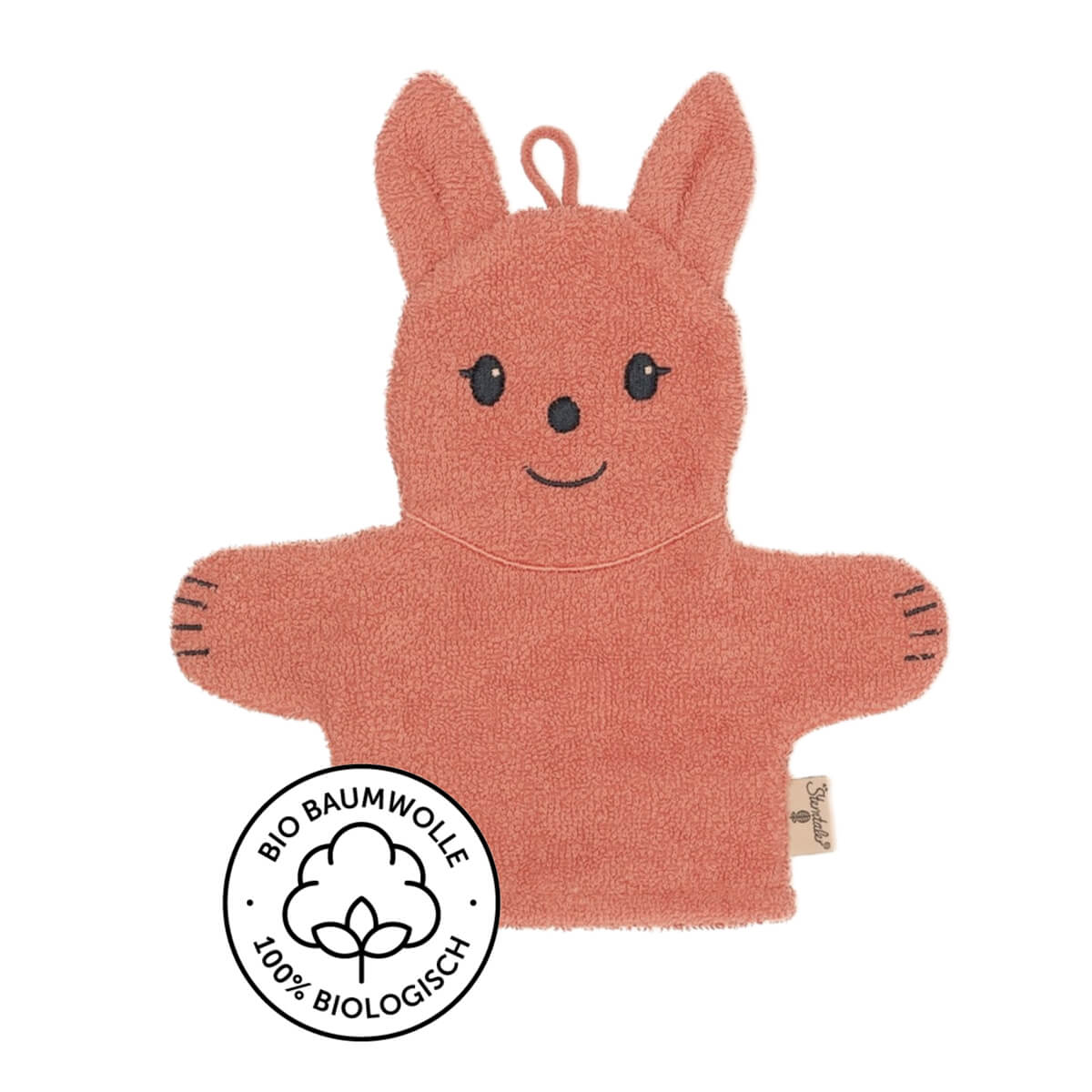 hase rot wasch handschuh