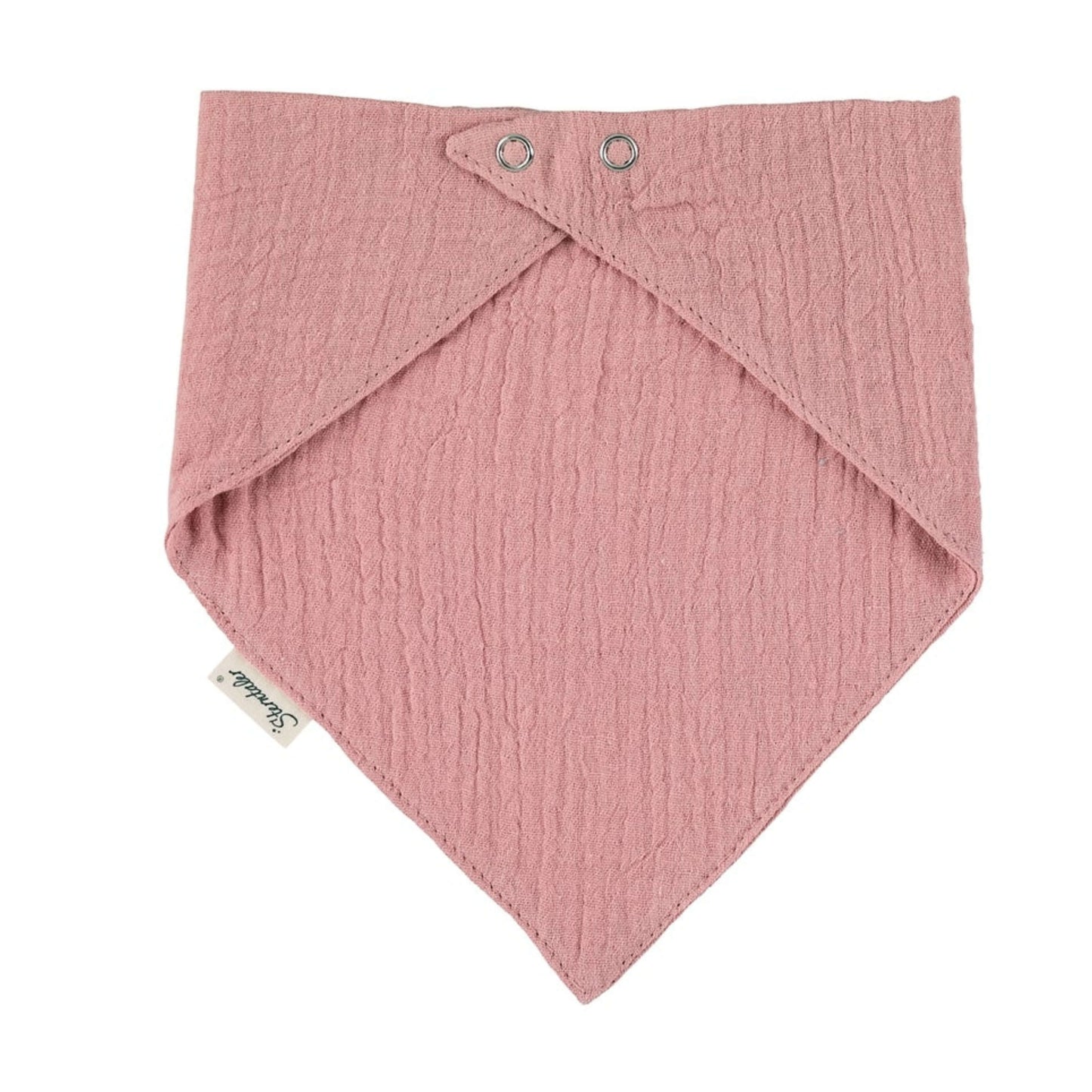 Sterntaler Baby Halstuch mit Namen bestickt | aus BIO Baumwolle | Geschenk Geburt | Musselin Rosa
