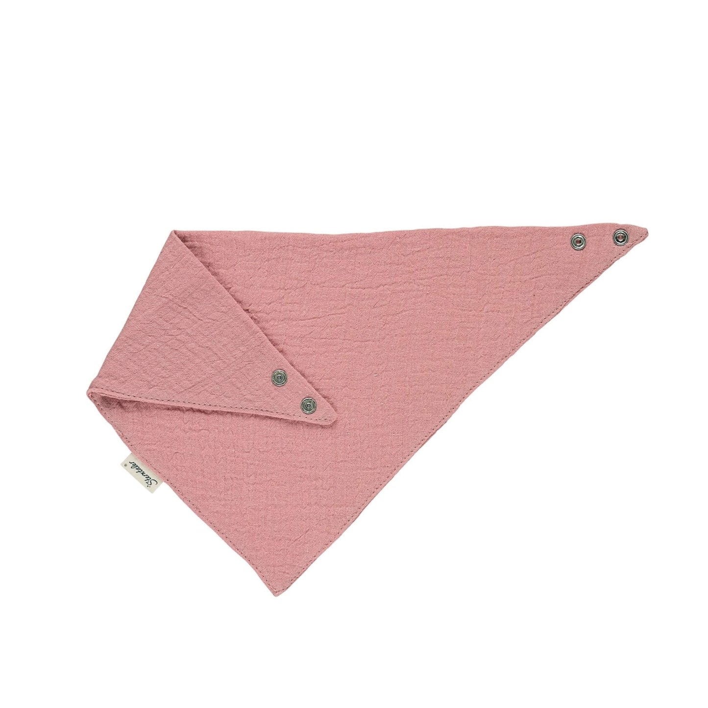 Sterntaler Baby Halstuch mit Namen bestickt | aus BIO Baumwolle | Geschenk Geburt | Musselin Rosa