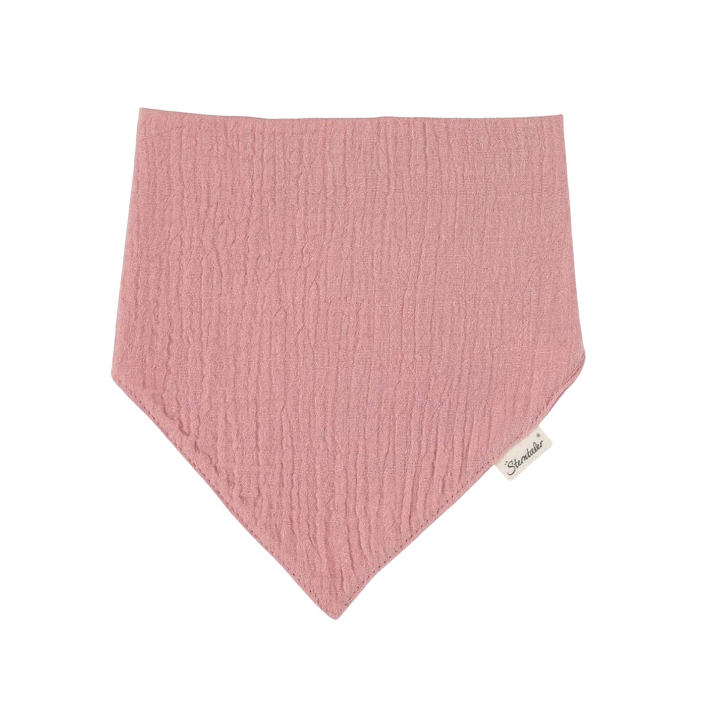 Sterntaler Baby Halstuch mit Namen bestickt | aus BIO Baumwolle | Geschenk Geburt | Musselin Rosa