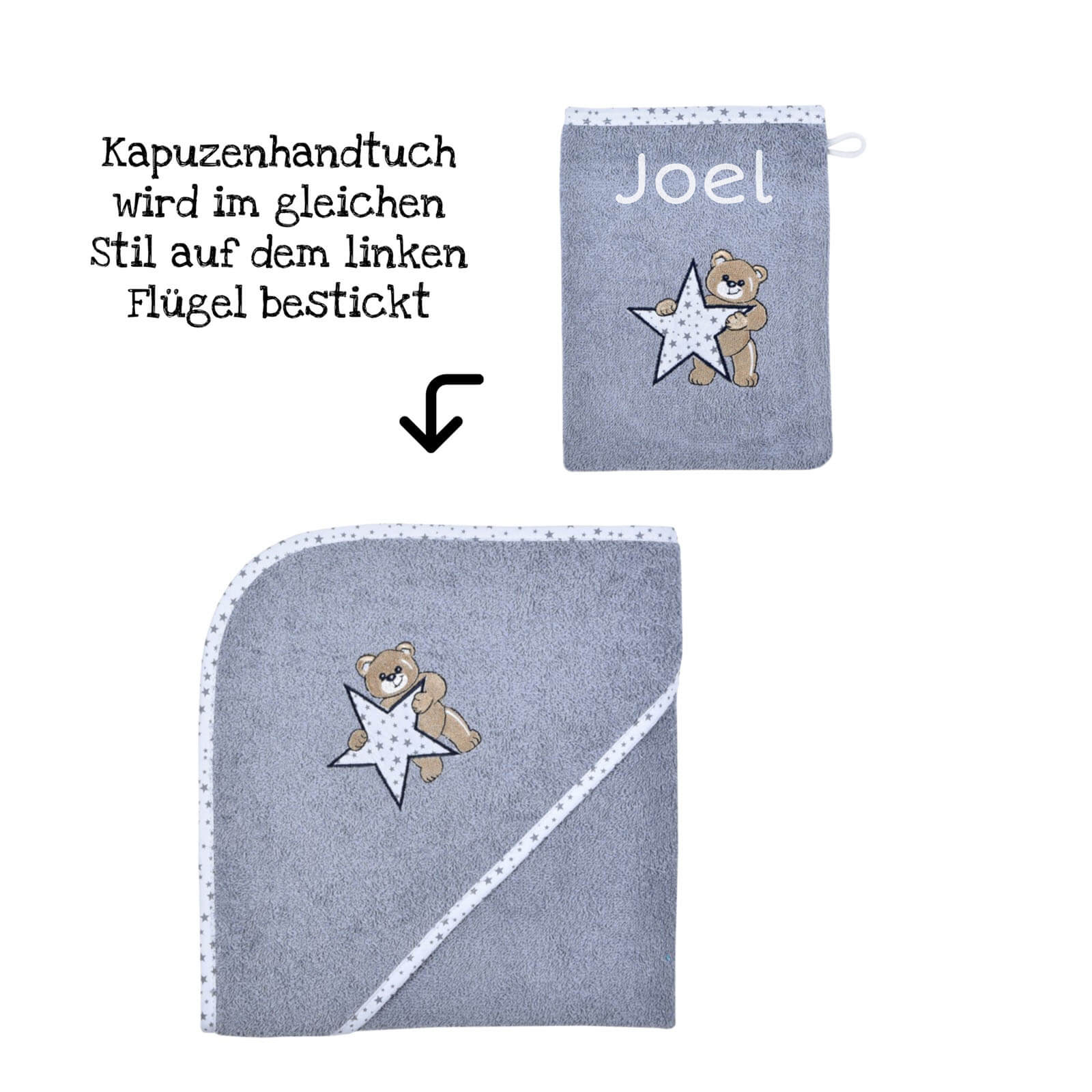 Kapuzenbadetuch Baby